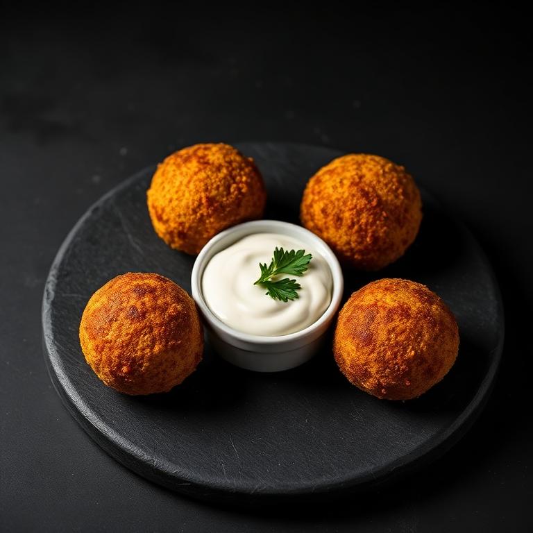 Falafel 3 Stück + Dip
